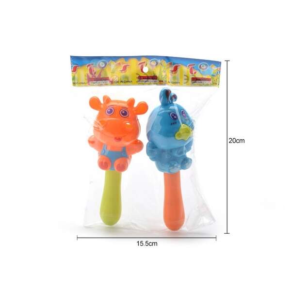 Брязкальце 667-668 (240шт) 2шт, 16см, 2 кольори,в кульку, 12-16-4см (шт.)