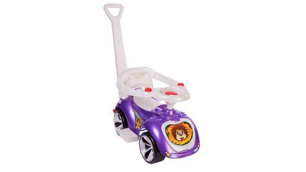 Машина-Каталка ЛАПКА з ручкою Бузкова 809 (шт.)