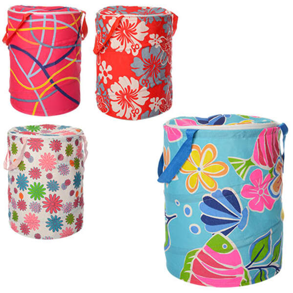 Кошик для іграшок M 3732 (50шт) діам.30см, висота 38см, дах-застіб-блискав, 2ручк, мікс видів,куль,3 (шт.)