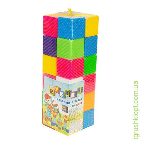 Набір дитячий "Кубик кольоровий в сітці 24 - ел" арт 111/3 Бамсік (шт.)