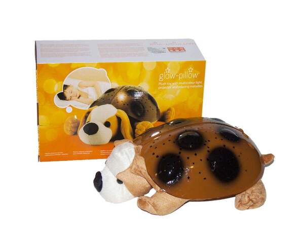 Нічник 699-16 (16шт) собачка30см, проектор нічного неба, муз, USB зарядний, плюш, на бат, в кор-ці, (шт.)