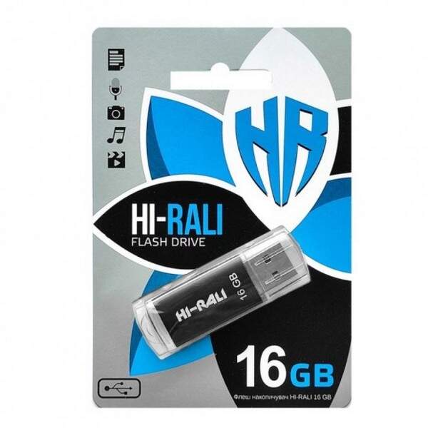 Usb флеш Hi-Rali 16Gb Rocket  Black (шт.)