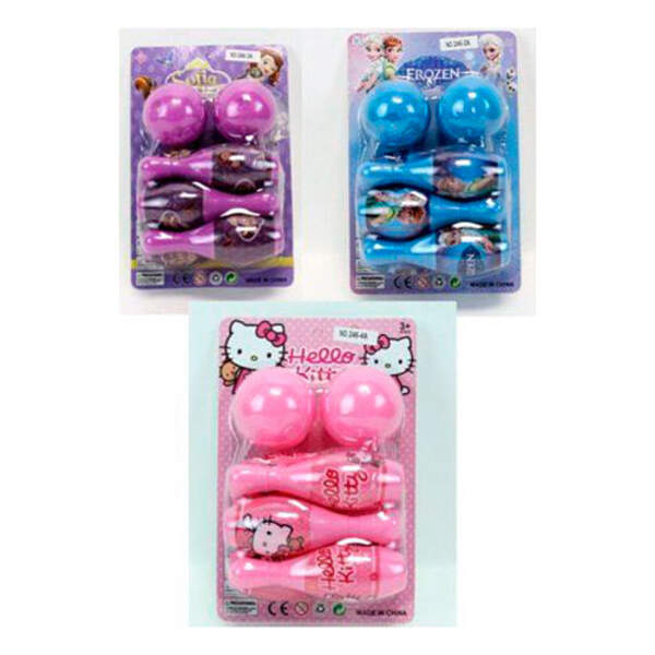 Боулінг M 5446 (180шт) кеглі6шт, кулі2шт, 3види (FR, DPS, HK), на листі, 13,5-21-5см (шт.)