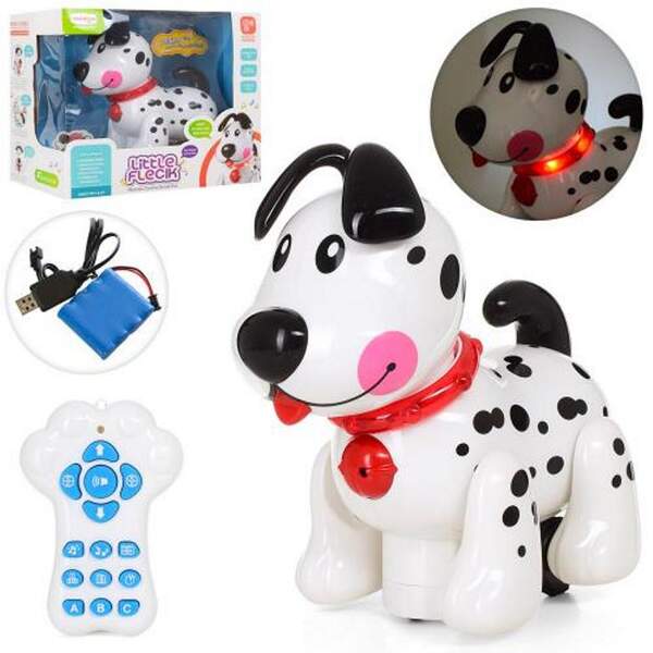 Собака 66001 (9шт) р/в, 20см, акум, муз-звук (англ), світло, програма, USB зарядне, в кор-ці 29-25-1 (шт.)