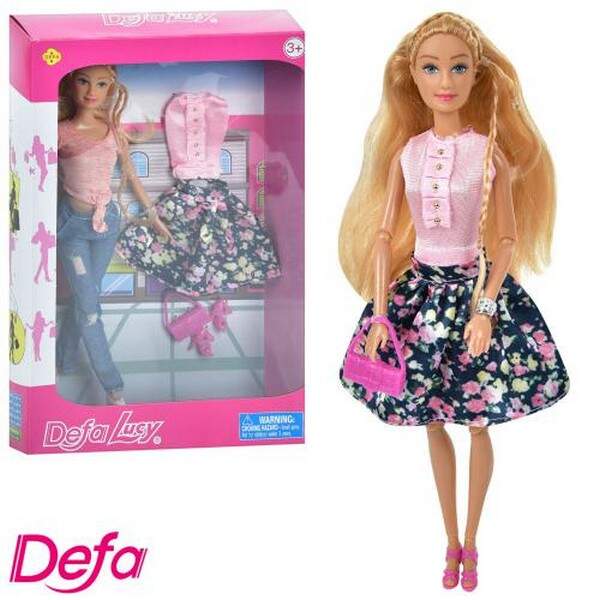 Лялька з вбранням DEFA 8383 (24шт) 28см, взуття, 2 види, в кор-ці, 21-32-6,5см (шт.)