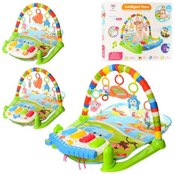 Килимок для немовляти 698-54-54А-55 (12шт) дуга,підвіс5шт,ігор панель-муз,св,проектор,3в,кор,53-43-9 (шт.)