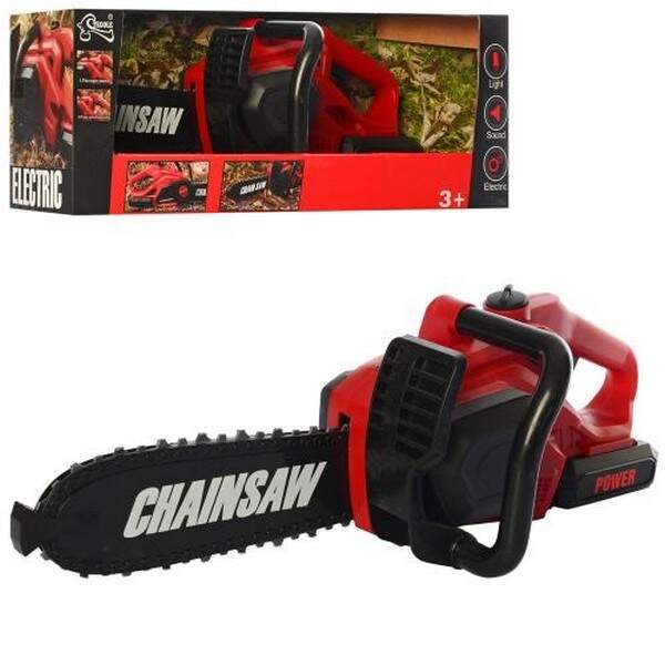 Бензопила T1806 (18шт) 41см, звук, світло, рухомі деталі, на бат-ці, в коробці, 44-16-14см (шт.)