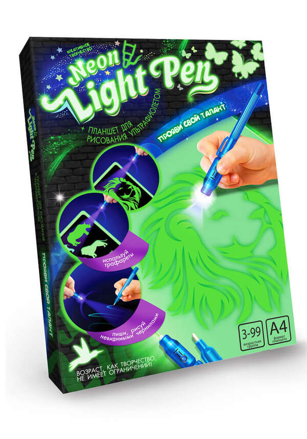 Набір креативної творчості "NEON LIGHT PEN" укр. (10) NLP-01-01U,NLP-01-02U (шт.)