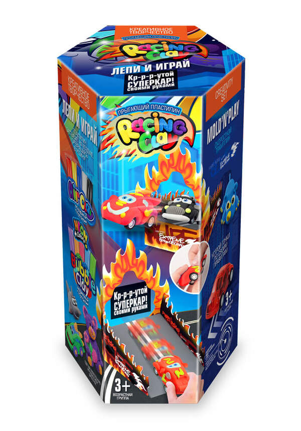 Набір креативної творчості "RACING CLAY" укр (8) CLRC-01-01U,CLRC-01-02U (шт.)