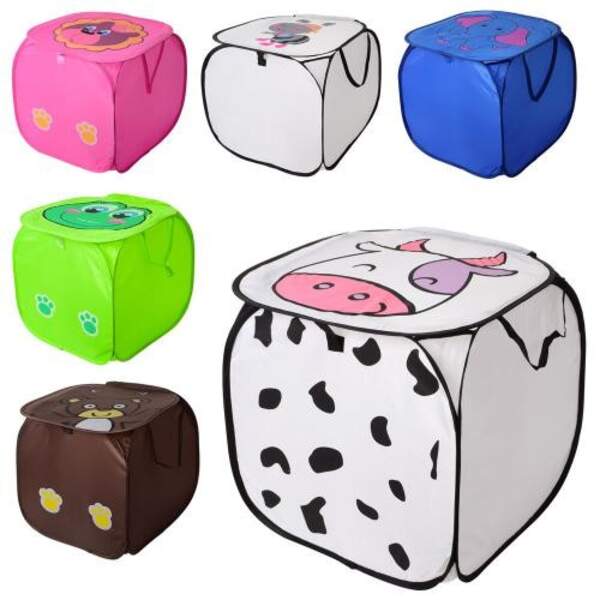 Кошик для іграшок M 2508-1 (50шт) тварина, висота 45см, кришка-липучка, 2ручки, 6вид, в кул, 45-45-1 (шт.)