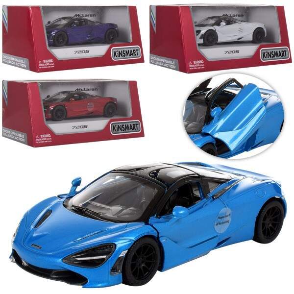 Модель легкова 5' KT5403W McLaren 720S метал.інерц.відкр.дв.4кол.кор./96/ (шт.)