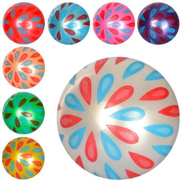 М'яч дитячий MS 1902 (120шт) 9 дюймів, малюнок, 60-65г, 8 кольорів (шт.)