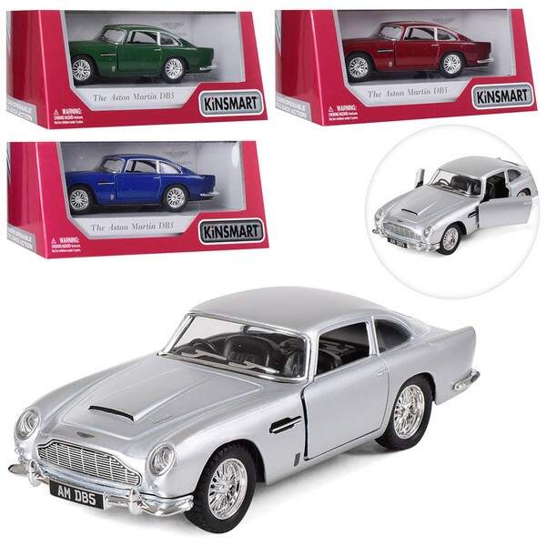 Модель легкова ASTON MARTIN DB5 5'' KT5406W метал.інерц.відкр.дв.4кол.кор./96/ (шт.)
