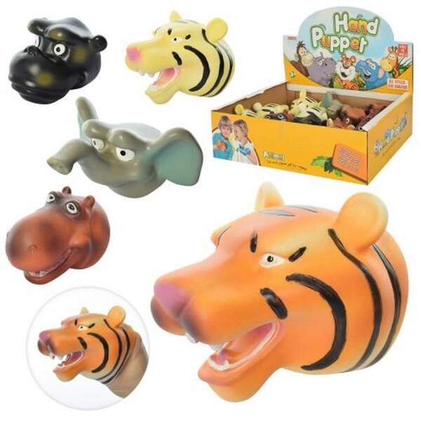 Рукавичка 0018FA (108шт) у вигляді тварини, 9см, 12шт(мікс видів) у дисплеї, 40,5-26,5-10,5см (шт.)