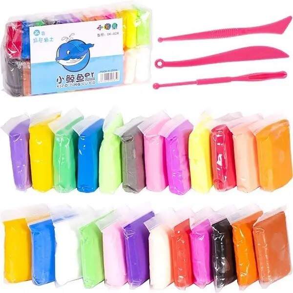 Іграшка №ZY740Н (КНА24) легкий пластилін у наб. 24кол 264гр (100) (шт.)