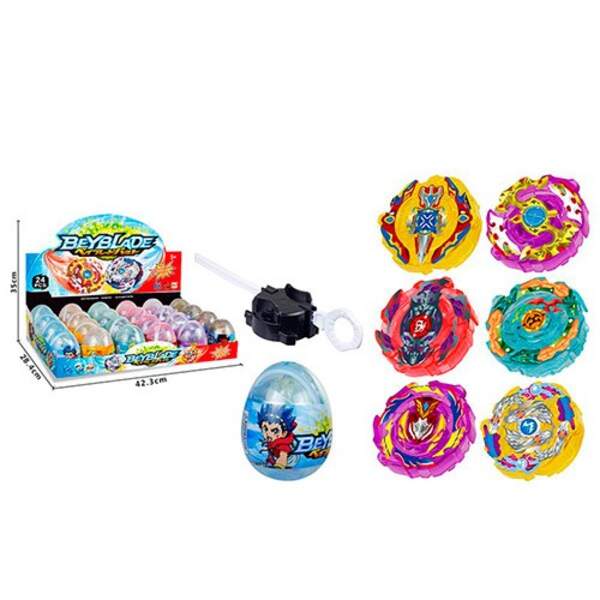 Гра BB118 (216шт) BBL, дзига, на запуску, в яйці 9см, 24шт (мікс видів) в дисплеї, 43-29-10см (шт.)