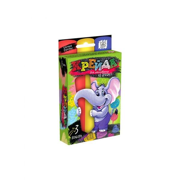 Крейда для малювання на асфальті велика 3 шт укр (36) MEL-01-01U (шт.)