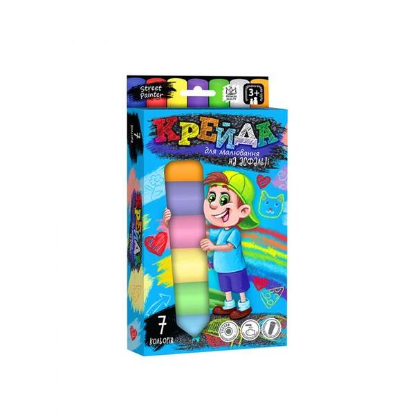 Крейда для малювання на асфальті велика 7 шт укр (20) MEL-01-05U (шт.)
