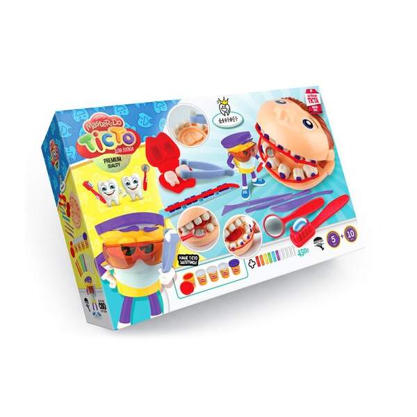 Набір креативної творчості "Тісто для ліпки "Master Do" ДАНТИСТ укр (4) TMD-12-01U (шт.)