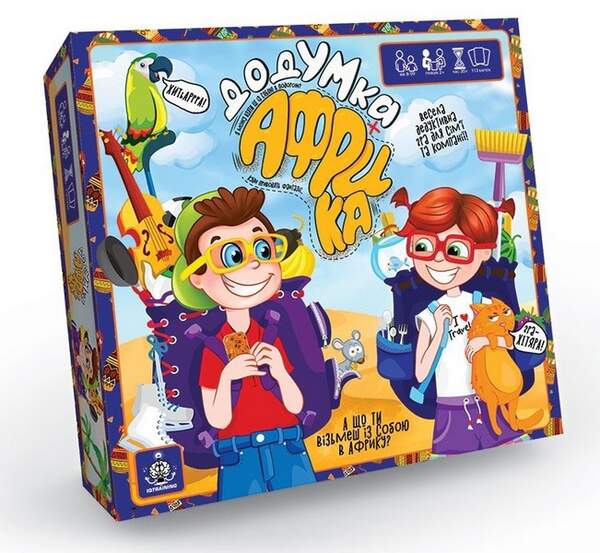 Карткова розважальна гра "ДодУМка АФРИКА" укр (10) GDV-Afr-01U (шт.)