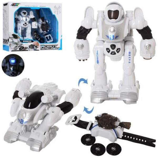 Робот Q1 (18шт) 18см, муз, зв,св, дискомет(наручний), бат(таб), в кор-ці, 29-26-12,5см (шт.)