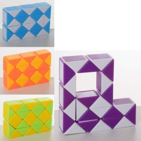 Гра 192 (240шт) змійка, логічна, головоломка, мікс кольорів, у кульку, 4-5,5-1,5см (шт.)