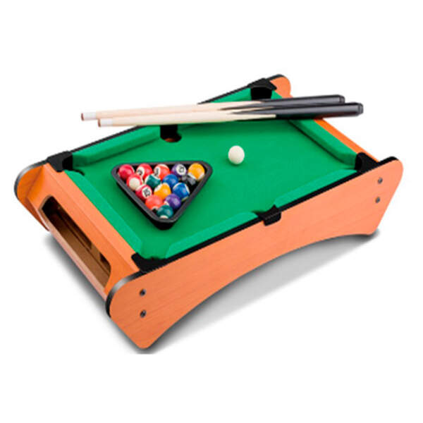 Більярд 2038А (8шт) дерев'яний, кий 2шт, кулі, 51-28-в9, 6см, у кор-ці, 52-29-10см (шт.)