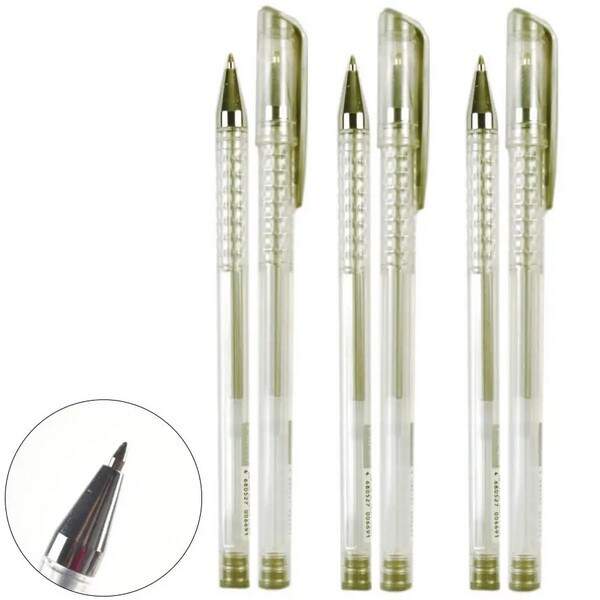 Ручка гелева AUTUMN, ЗОЛОТИЙ, 0.8 мм (Швейц),(1728/864/144) ST5551 (шт.)