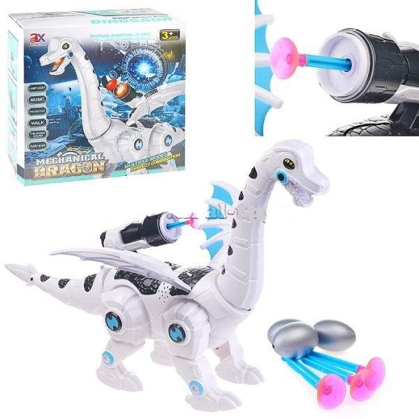 Динозавр 846B (24шт) 46см, звук, світло, ходить, стріляє кулями, на бат-ці, в кор-ці, 27,5-27,5-14см (шт.)