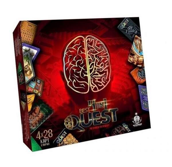 Карткова квест-гра "BEST QUEST 4in1" укр (10) BQ-02-01U (шт.)
