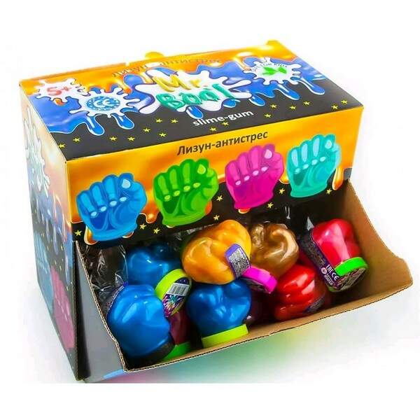 Лизун-антистрес ТМ Mr.Bоо Кулачок 60г перламутр  (40шт/блок) 80058 (шт.)