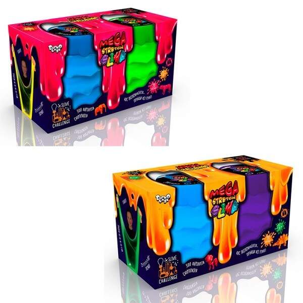 В'язка маса "Mega Stretch Slime" 2 банки укр (6) SLM-11-01U,02U (шт.)