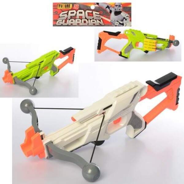 Арбалет 5010A-4 (36шт) 46см, м'які кулі4шт, 2кол, в кульку, 18-52-5см (шт.)