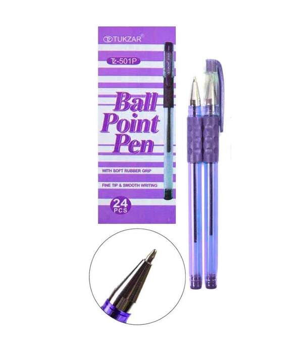 Ручка кулькова, 1.0мм, фіолетовий (2592/1296/24) TZ 501Р ф (шт.)