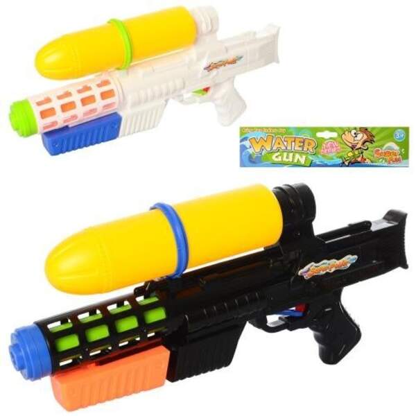 Водяний бластер MR 0190 (36шт) помпа, розмір великий, 45см, 2 кольори, в кульку,25-52-6,5см (шт.)
