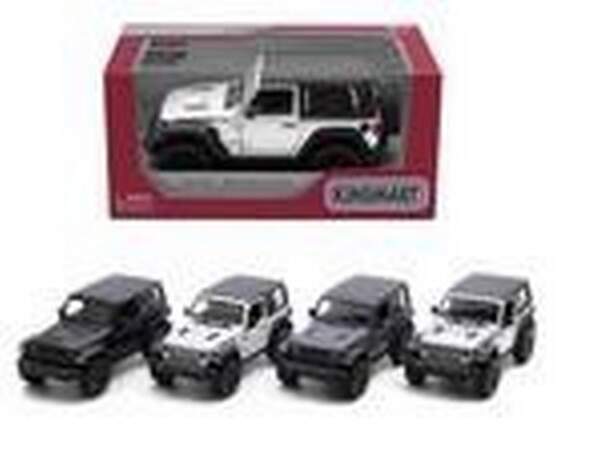 Модель джип JEEP WRANGLER 5'' KT5412W метал.інерц.відкр.дв.2в.(open&hard top) 2кол.кор./96/ (шт.)