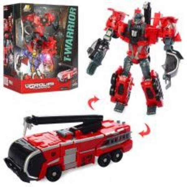 Трансформер J8016E (24шт) робот + пожежна машина, 17см, кор, 30,5-25-11см (шт.)