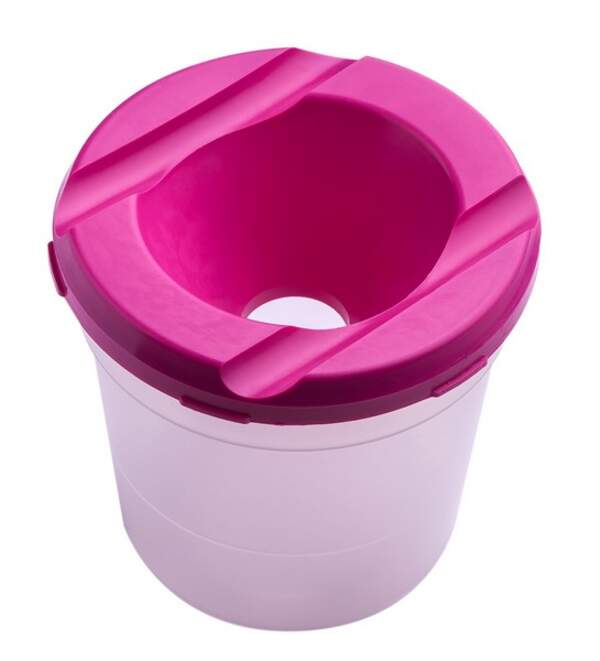 Стакан -непроливайка, рожевий ZB.6900-10 (1/240шт) (шт.)