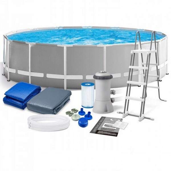 Басейн каркасний 26726 (1шт) 457-122см, 16805л, фільтр-насос, драбина, підстилка, тент, в кор-ці (шт.)