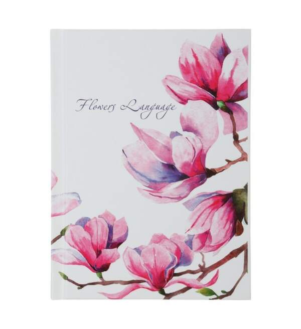 Блокнот FLOWERS LANGUAGE, А-6, 64л., кл.,тв.обкл.,мат.лам.+лак,рожева BM.24614101-10 ( 1/20шт) (шт.)