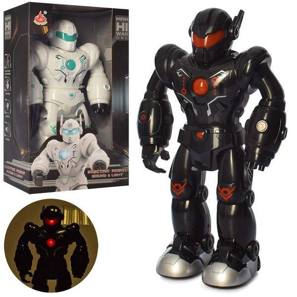 Робот 27122 (12шт) 36,5 см, звук, світло, ходить, 2 кольори, на бат-ці, у кор-ці, 22,5-37-11,5 см (шт.)