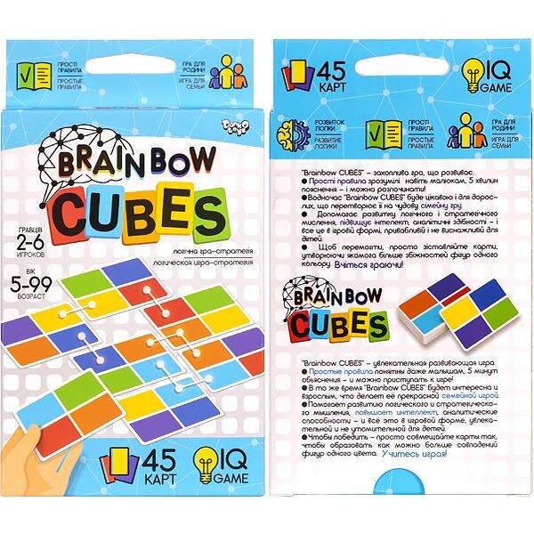 Розважальна настільна гра "Brainbow CUBES" (32) G-BRC-01-01 (шт.)