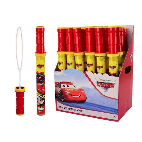 Мильні бульбашки KC-0060 (96 шт) Cars 160 мл. 24 шт в блоці, ціна за 1 шт, упак.28*19*35.5 см. (шт.)