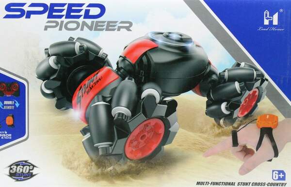 Машинка LH-C026S-1 (6шт) р/у, акум,25см,трюкова,світл,складна,USBзар,2кол,в кор-ці,29-18-11см (шт.)