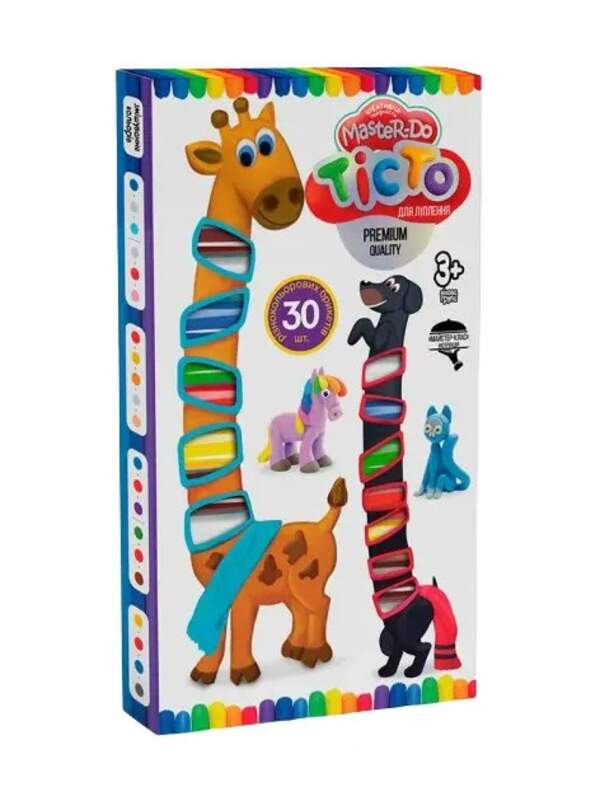 Креативна творчість "Тісто для ліплення "MASTER DO" 30 кол. укр (10) TMD-19-01U (шт.)