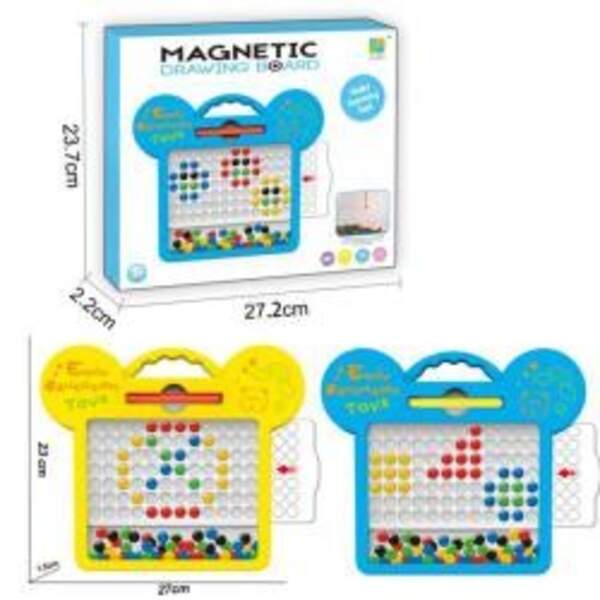 Мозаїка TSQ-38 (30шт) магнітна, фішки, паличка, картки, 2 кольори, у кор-ці, 27-24,5-3см (шт.)