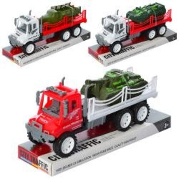 Трейлер 578-44-45-46 (144шт) інер-й, 21,5см, військовий транспорт, мікс видів, у слюді, 23,5-12,5-8с (шт.)