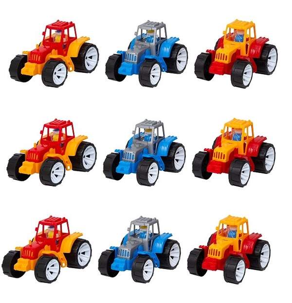 Трактор BAMS  0 арт. 007/6  кольорова кабіна, Іграшка дитяча, Бамсик (шт.)