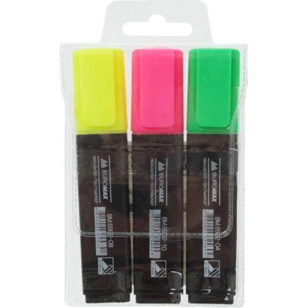 Набір із 3-х текст-маркерів, JOBMAX BM.8902-93 (1/50/300шт) (шт.)