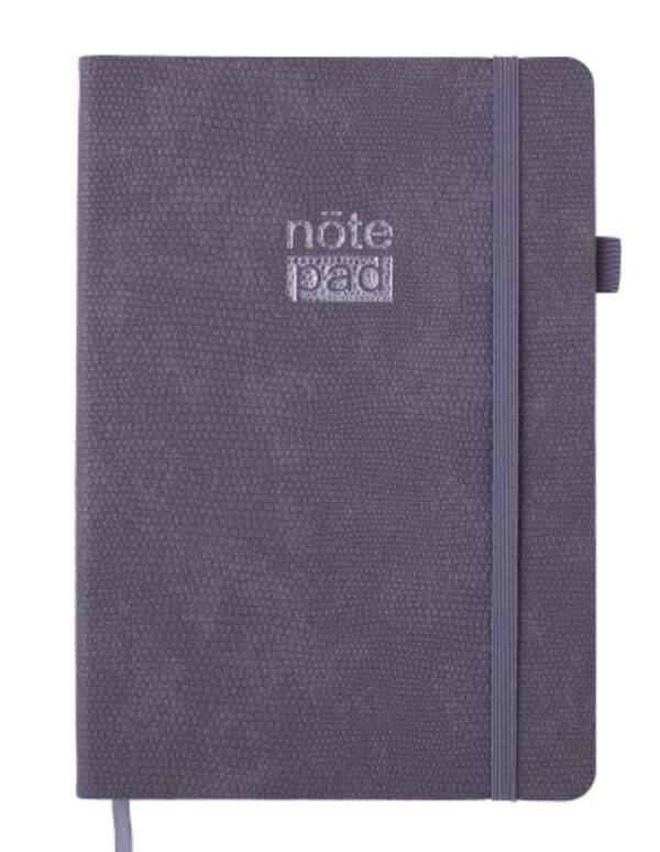 Блокнот діловий RESPECT А5, 96 арк., клітинка, обкл. штучна шкіра, сірий BM.295108-09 (шт.)